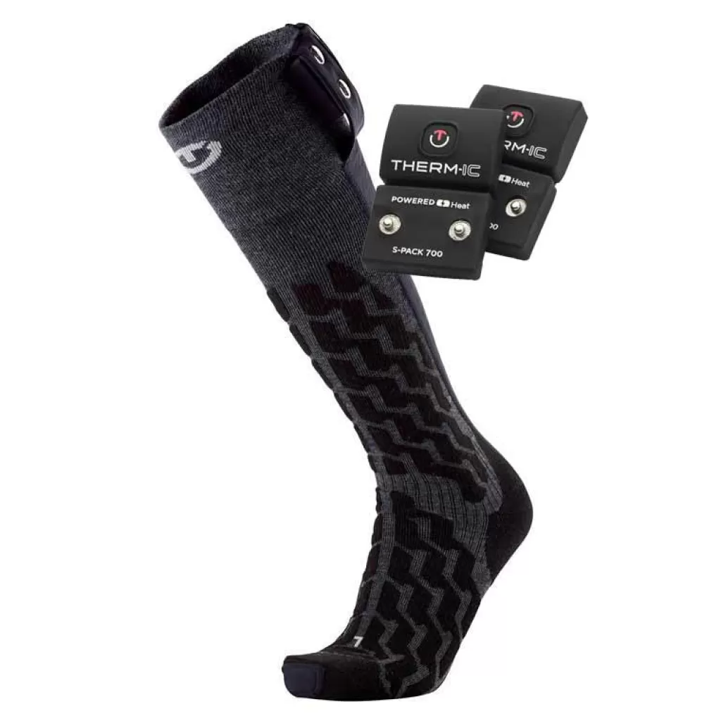 Fashion Bundle - heated ski socks Heat Fusion unisex + S-Pack 700 Freeride | Snowboard
