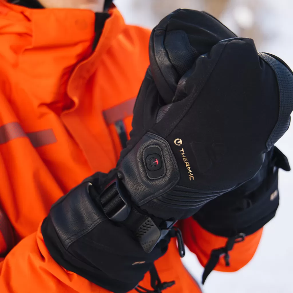 Hot Heated ski mittens - Ultra Heat Boost men Exploration | Mountaineering